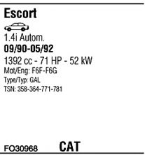 FONOS FO30968 Exhaust System